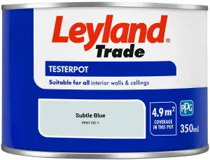 Leyland Trade Vinyl Matt Walls & Ceilings Emulsion Paint Subtle Blue (PPG1152-1) 350ml Tester