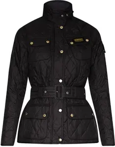 Women's Barbour International Lightweight Quilted Jacket - Black - UK: 8