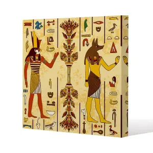 Egyptian Drawings (Canvas Print) / 101 x 101 x 4cm