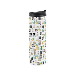 Bookkeeper Travel Mug - Novelty Accountancy Office Job Gifts - Stainless Steel Double-Walled Hot/Cold Drinks Travel Flask