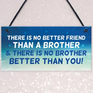 Brother Plaque Novelty Brother Gift For Birthday Christmas Friend Gift For Him Keepsake Plaque