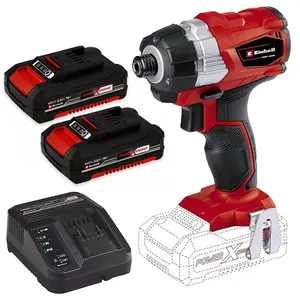 Einhell 18V Cordless Brushless Impact Driver Drill TE-CI 18 LI BL PXC - 2x 2Ah