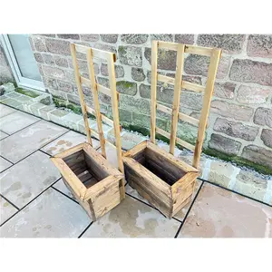 Traditional Regular Kensington Wooden Planter x 2