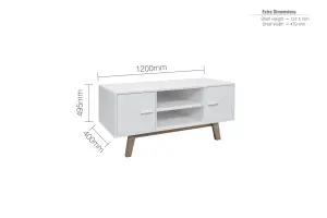 Birlea Shard TV Unit In White 50"