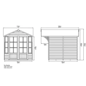 7 x 7 Apex Summerhouse (12mm Tongue and Groove Floor and Roof)