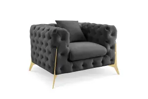 Jaguar Armchair Chesterfield Design Velvet