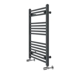 Rinse Straight Bathroom Heated Towel Rail Ladder Radiator Anthracite 800x600mm