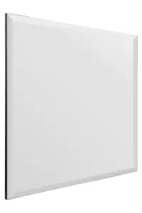 MirrorOutlet Moderni - All Glass Modern Bevelled Square Frameless Wall Mirror 24" X 24" (60x60CM)