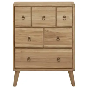 vidaXL Chest of Drawers 56x30x80 cm Solid Wood Teak