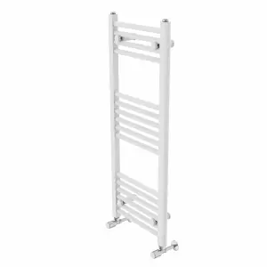 Rinse Modern Bathroom Heated Towel Rail Ladder Radiator 1000x400mm Straight for Bathroom Kitchen White