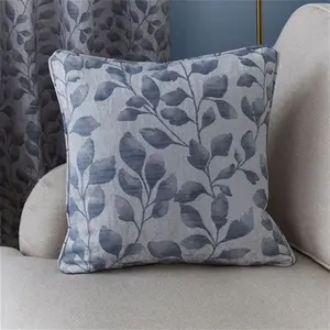 Dunelm Layla Cushion, Shabby Chic, Ashley Blue