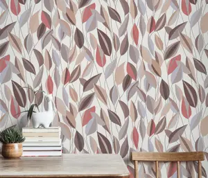 Erismann Foliage Leaf Vinyl Wallpaper