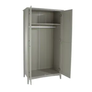 2 door wardrobe, Como Light Grey