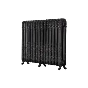 Arroll Daisy Cast iron Pewter 15 Column Radiator, (W)1009mm x (H)794mm