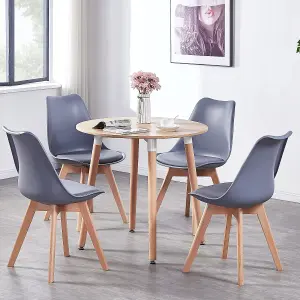 Halo Round Dining Table Single, Oak