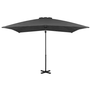 Berkfield Cantilever Umbrella with Aluminium Pole Anthracite 250x250 cm