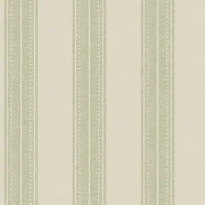 Sage Linen Stripe Wallpaper Holden Decor Green Material Effect Modern