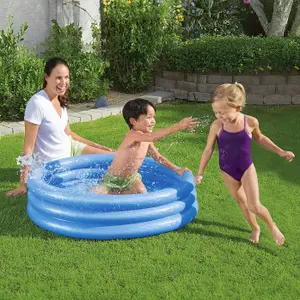 Bestway Plain PVC Inflatable pool (W) 1.02m x (L) 1.02m