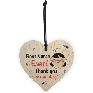 Thank You Gift For Nurse Wooden Heart Gift For Him or Her Volunteer Gift Keepsake