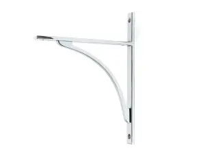 Polished Chrome Apperley Shelf Bracket (260mm x 200mm)