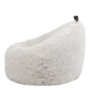 icon Cocoon Faux Fur Bean Bag Natural Bean Bag Chairs