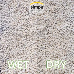 simpa 10mm White Spar Chippings Bag 20kg