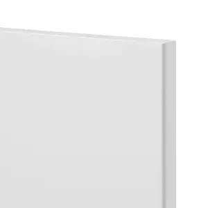 GoodHome Stevia Gloss white Slab Highline Cabinet door (W)150mm (H)715mm (T)18mm