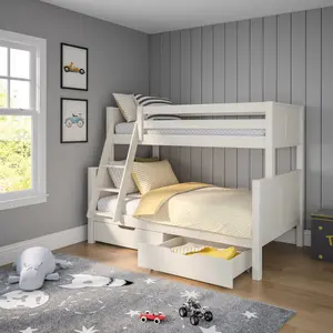 Classic Originals Trio Bunk Bed with a Pair of Drawers