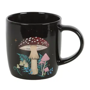 Something Different Forest Mushroom Mug Black/Multicoloured (One Size)