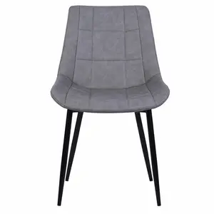 Hundley Upholstered Dining Chair (Set of 2) Grey