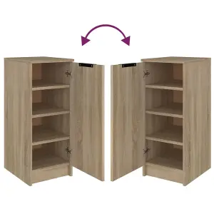 Shoe Cabinet Sonoma Oak 30x35x70 cm Engineered Wood