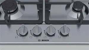 Bosch Series 4 PGP6B5B90 Gas Hob, Stainless Steel