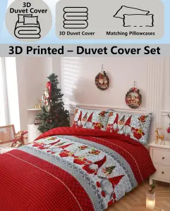 Christmas Magical Gnome a mythological creature DUVET SET 3D Print Polycotton Bedding Set