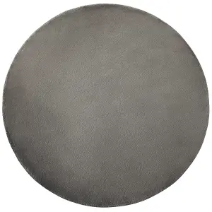 Round Viscose Area Rug 140 cm Dark Grey GESI II