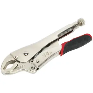 220mm Quick Release Locking Pliers with 45mm Jaw Capacity and Hardened Teeth for Maximum Grip