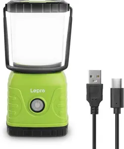 Lepro Camping Light Rechargeable, 1300 Lumen Camping Lantern For Tents, Dimmable 4 Modes, Tent Lights With 3600Mah Power Bank, Camping Accessories,