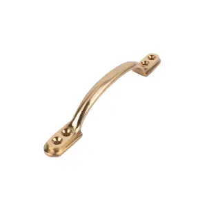 Sash Heritage Sash Handle with Border (133mm) - Polished Brass