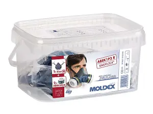 Moldex - Series 7000 Half Mask (Medium) 2 x ABEK1P3 R Filters + Storage Box