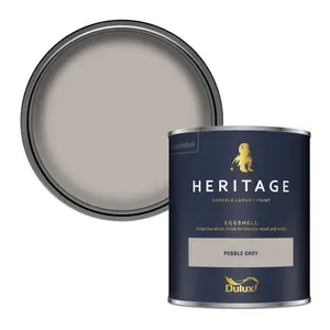 Dulux Trade Heritage Pebble Grey Eggshell Wall paint, 750ml