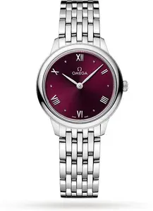 Omega De Ville Prestige Quartz 27.5mm Ladies Watch Red O43410286011001 27.5mm - Omega Watches