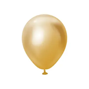 Kalisan Latex Mirror Balloons (Pack of 100) Gold (One Size)