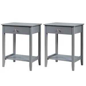 End Table Set Grey