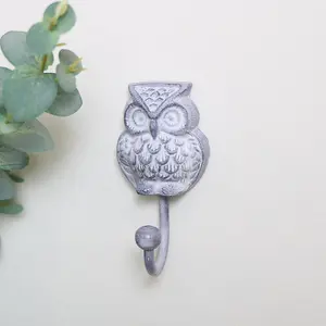 Melody Maison Grey Owl Wall Hook