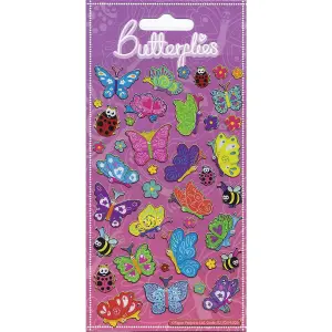 Paper Projects Reusable Butterflies Sticker Multicoloured (One Size)