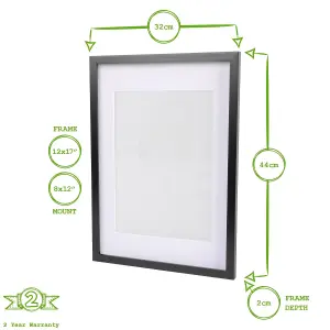 Photo Frames with A4 Mount - A3 (12" x 17") - Black/White - Pack of 5