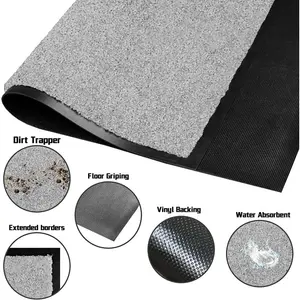 Bouldin Door Mat Grey / 90cm W x 150 cm L