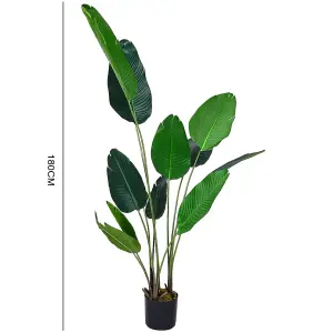 Garden Decoration Artificial Banana Tree in Pot 180 cm