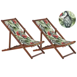 Sun Lounger Wood Dark Brown ANZIO