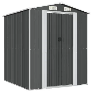 Berkfield Garden Shed Anthracite 192x191x223 cm Galvanised Steel