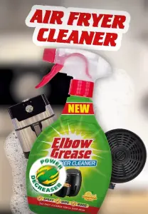 3x Air Fryer Cleaner Elbow Grease 500ml Spray Bottle Clean Wipe Degreaser